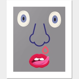 faces eyes nose mouth Posters and Art